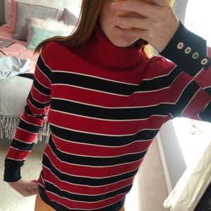 Tommy Hilfiger Striped Turtle Neck